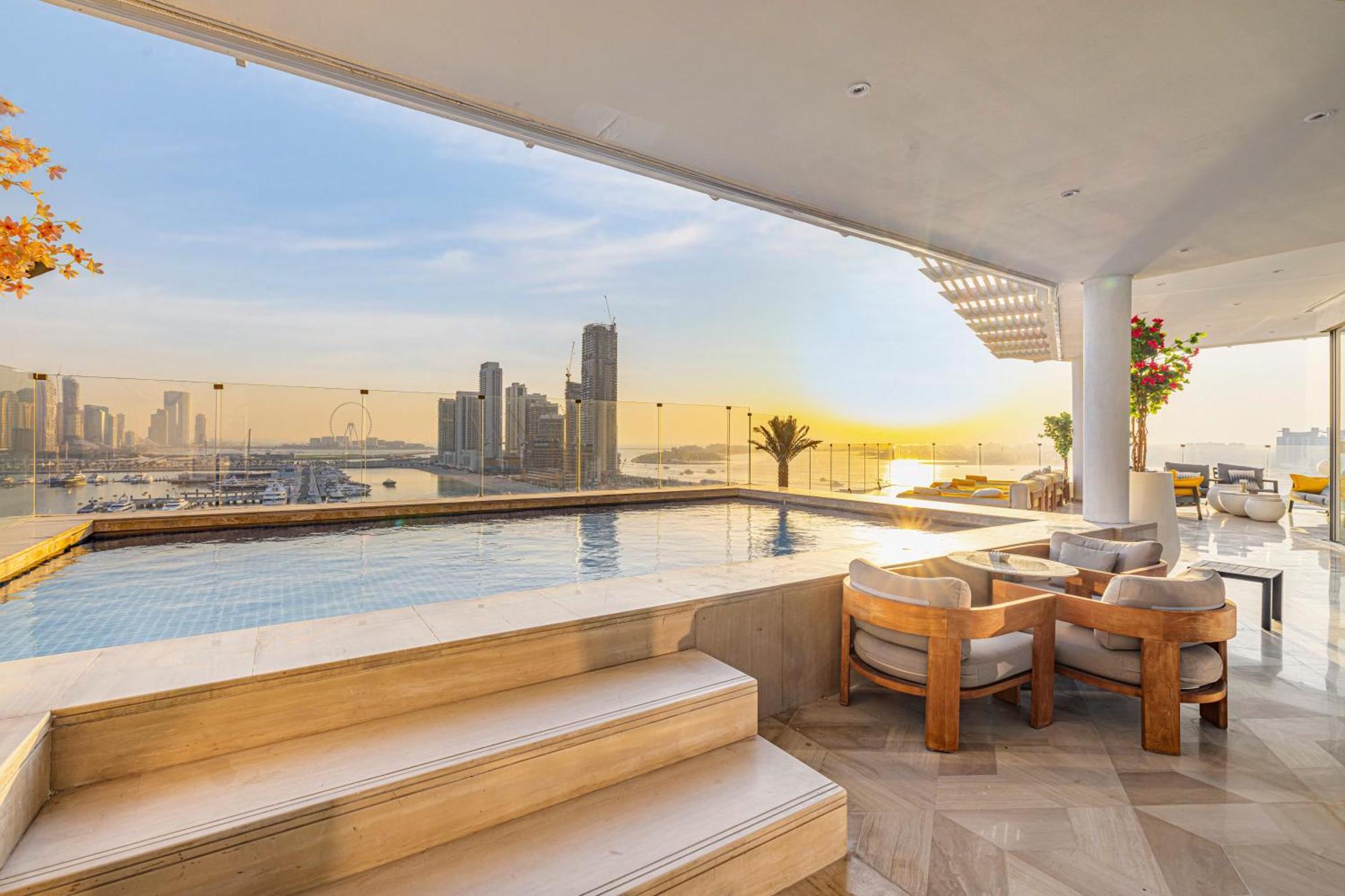 Five Palm Jumeirah 2Br Luxury Penthouse , Full Marina See View With Private Pool Дубай Екстер'єр фото
