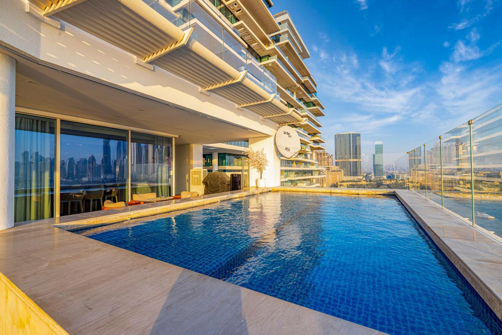 Five Palm Jumeirah 2Br Luxury Penthouse , Full Marina See View With Private Pool Дубай Екстер'єр фото