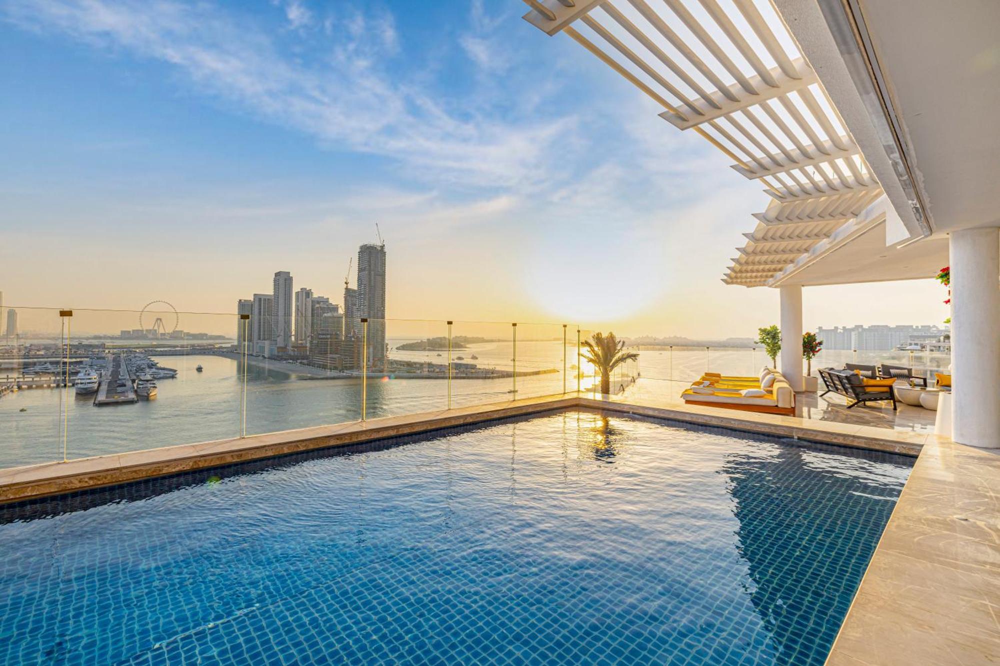 Five Palm Jumeirah 2Br Luxury Penthouse , Full Marina See View With Private Pool Дубай Екстер'єр фото
